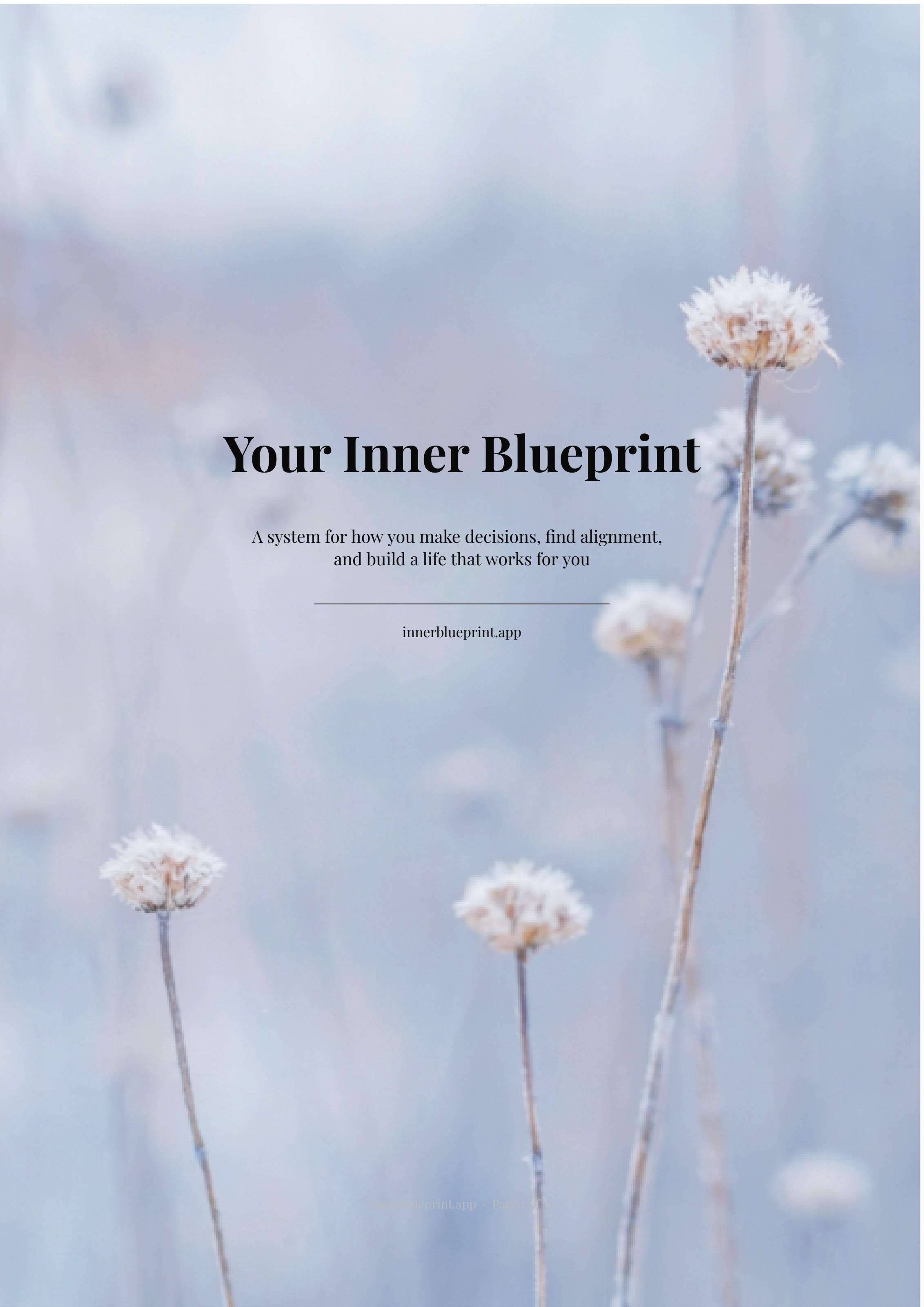 Inner Blueprint cover page
